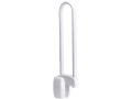 Barre relevable 600 mm, tube aluminium blanc ø 30 mm, fixations invisibles