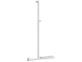 Barre d'appui en t ou l 600x1296 mm, support douchette, alu. blanc ø 38 x 25 mm