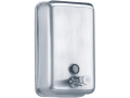 Distributeur savon liquide 205 x 105 x 115 mm, 1000 ml, inox, niveau, à clé.