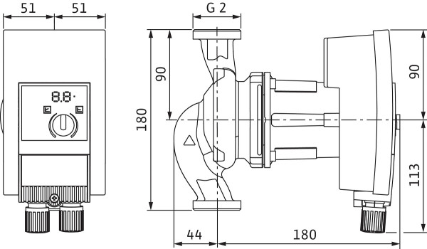Circulateur à haut rendement wilo-yonos maxo 30/0,5-7 pn10 (2120642)