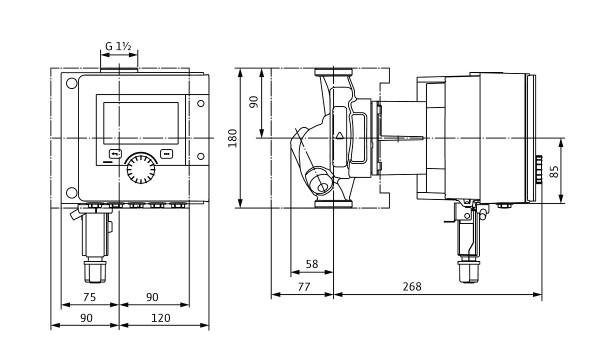 Circulateur intelligent ecs wilo-stratos maxo-z 25/0,5-12 pn10 (2164668)