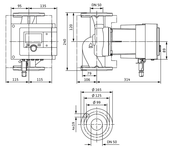 Circulateur intelligent wilo-stratos maxo 50/0,5-8-r7 (2217954)