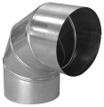 Aldes c 90° aluminium - {diam} 125 mm - coude secteur 90°
