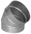 Aldes c 45° aluminium - {diam} 125 mm - coude secteur 45°