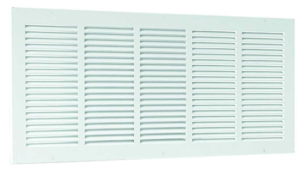 Aldes sr 377 -  406 x 152 mm - grille acier emboutie de reprise