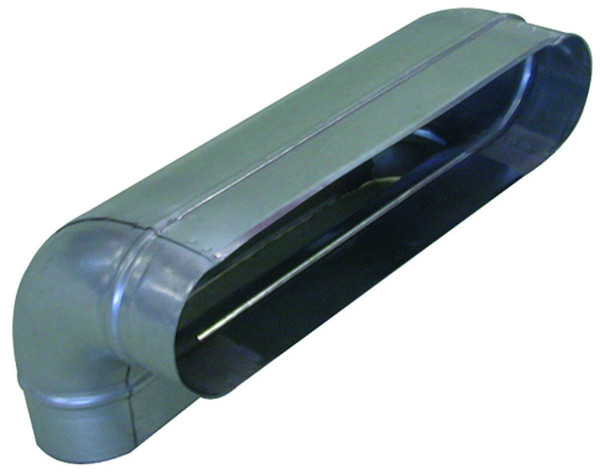 Aldes cv 90° -  850/265 mm - coude vertical oblong - Aldes - 11063252