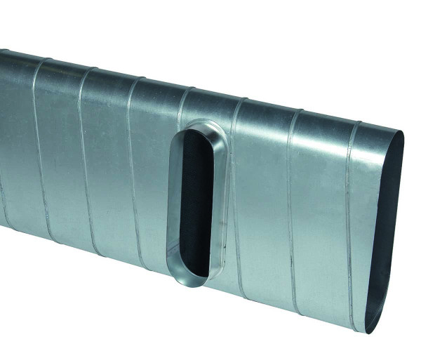 Aldes pdop -  700/165 mm - piquage droit oblong sur plat - Aldes - 11063407