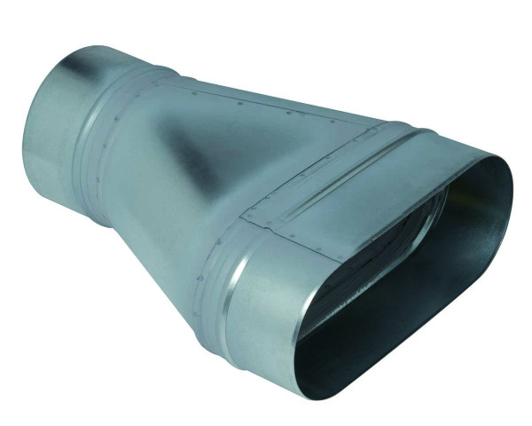 Aldes roctp -  475 x 165/200 mm - réduction oblongue cylindrique tangentielle sur plat - Aldes - 11063973