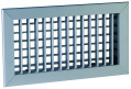 Aldes sc 102 d f3 -  300 x 150 mm - grille acier double déflexion