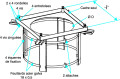 Aldes cadre/conduit velone 8.5 / 13.0