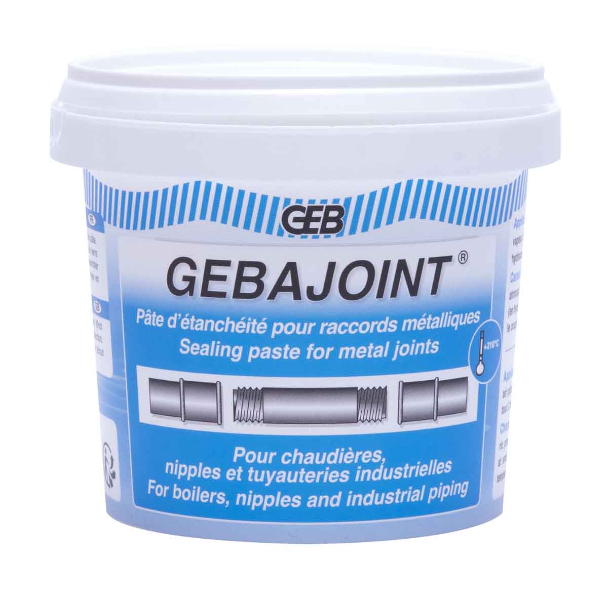 Gebajoint 100412 Pâte d'étanchéité raccords filetés chauffage 500g - Geb
