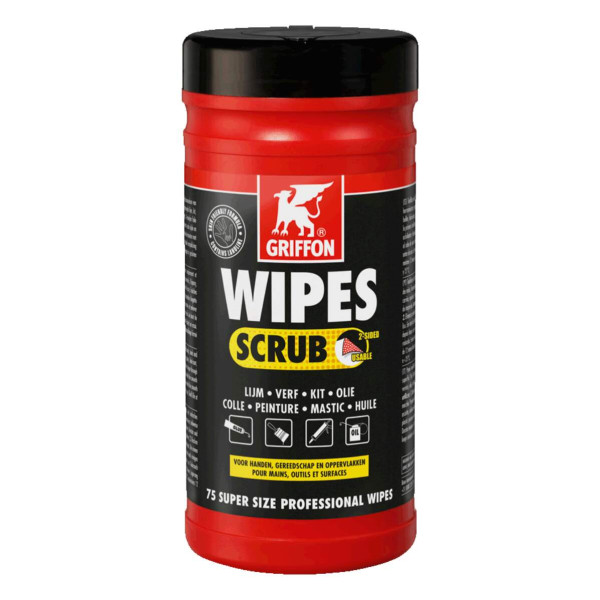 Wipes scrub lingettes nettoyantes - dévidoir 75 unités