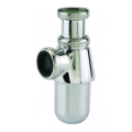 Siphon lavabo laiton chromé, réglable 35/90mm, sortie ø32mm, débit : 46 l/mn