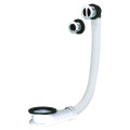 Tp lavabo universel,enjoliveurs chromés ø24/30x35mm,intercalaire blanc h. 33mm 