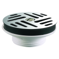 Bonde lavabo écoulement libre, grille inox ø63mm, serrage 0 à 55mm