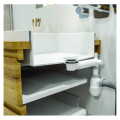 Tubulure extra-plate tbxp lavabo,réglable,bonde h.100 recoupable,clapet inox