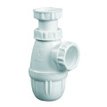 Siphon lavabo plastique, réglable 50/106mm, entrée 1''1/4, sortie ø32mm