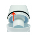 Siphon bi-matière joints intégrés lavabo, connectic, réglable, sortie ø32mm, nf