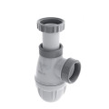 Siphon bi-matière joints intégrés lavabo, connectic, réglable, sortie ø32mm, nf