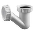 Siphon bidet plastique, v-non réglable, entrée 1"1/4, sortie ø32mm, h. 79mm