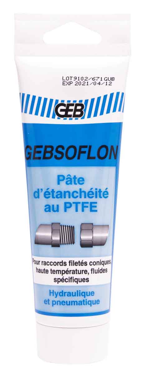 Gebajoint 114520 Gebsoflon Pâte à Joint PTFE, Tube 125ml - Geb