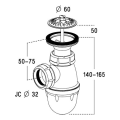 Cu219-combine urinoir   bonde et siphon