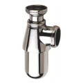 Siphon pour évier, laiton chromé brillant, Ø 40 mm, réglable en hauteur