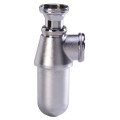 Siphon pour évier, laiton chromé brillant, Ø 40 mm, réglable en hauteur