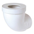 Pipe courte de wc, en pvc blanc, Ø 93, Ø dm mini 85, Ø dm maxi 107