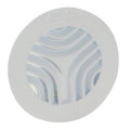 Grille d'aération ronde intérieure blanche, Ø 125, pour tube pvc, tuyau et gaine