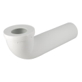 Pipe longue de wc, en pvc blanc, longueur 350 mm, Ø 100
