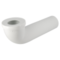Pipe longue de wc, en pvc blanc, longueur 350 mm, Ø 100