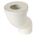 Pipe orientable de wc, en pvc blanc, Ø 100, Ø dm mini 85, Ø dm maxi 107