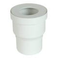 Pipe sortie droite de wc, en pvc blanc, Ø 100, Ø dm mini 85, Ø dm maxi 107