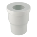 Pipe sortie droite de wc, en pvc blanc, Ø 100, Ø dm mini 85, Ø dm maxi 107