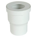 Pipe sortie droite de wc, en pvc blanc, Ø 100, Ø dm mini 85, Ø dm maxi 107