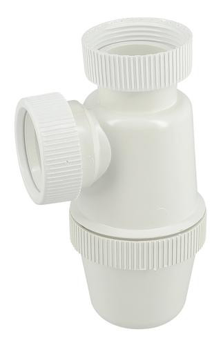 Siphon lavabo a ecrous verti.d.32 pvc-c blanc