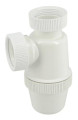 Siphon lavabo a ecrous verti.d.32 pvc-c blanc