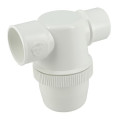 Siphon lavabo a coller horiz.d.40 pvc-c blanc