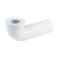 Pipe longue de wc, en pvc blanc, longueur 400 mm, Ø 100