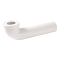 Pipe longue de wc, en pvc blanc, longueur 400 mm, Ø 100