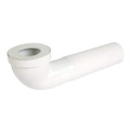 Pipe longue de wc, en pvc blanc, longueur 400 mm, Ø 93
