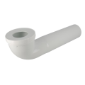 Pipe longue de wc, en pvc blanc, longueur 400 mm, Ø 93