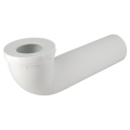 Pipe longue de wc, en pvc blanc, longueur 400 mm, Ø 93