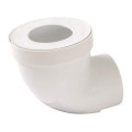 Pipe courte de wc, en pvc blanc, Ø 94,8