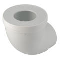 Pipe courte de wc, en pvc blanc, Ø 94,8