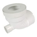 Pipe courte de wc femelle,  en pvc blanc, avec piquage femelle Ø 40, Ø 100