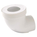 Pipe courte de wc femelle,  en pvc blanc, avec piquage femelle Ø 40, Ø 100