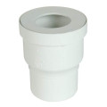 Pipe de wc sortie droite, Ø 100, en pvc blanc, Ø dm mini 95, Ø dm maxi 100