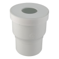 Pipe de wc sortie droite, Ø 100, en pvc blanc, Ø dm mini 95, Ø dm maxi 100